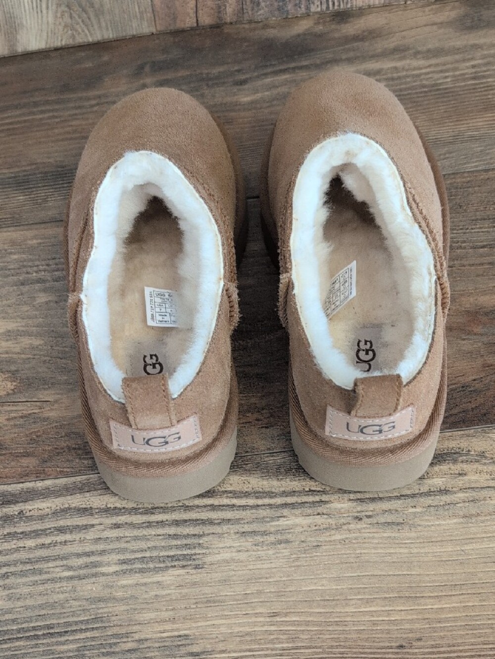 UGG 1173891 Sand Classic Micro Slip On Boot 543A - Picture 4 of 8